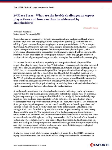 What Are The Health Challenges An Esport Player Faces and How Can They ...